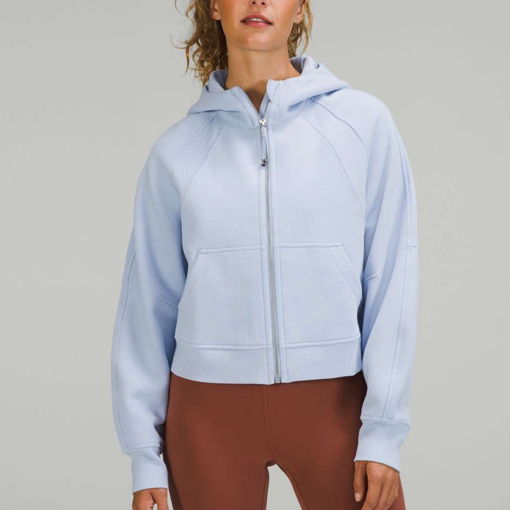 Lululemon Scuba Oversized Full Zip Hoodie in Blue Linen